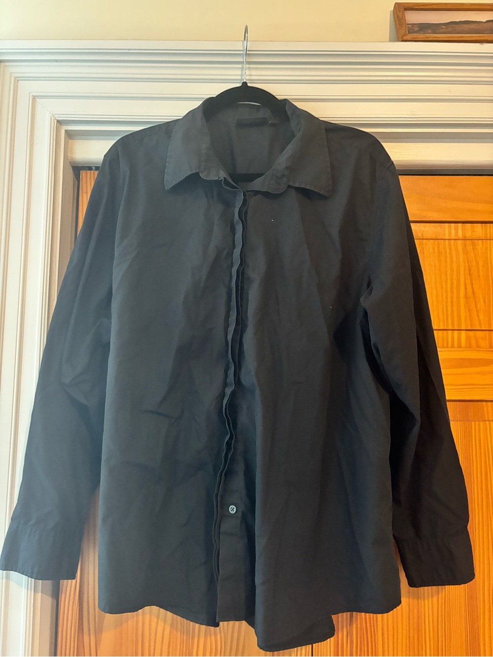 Chef Works Women’s Black Button-down- Classic Collar